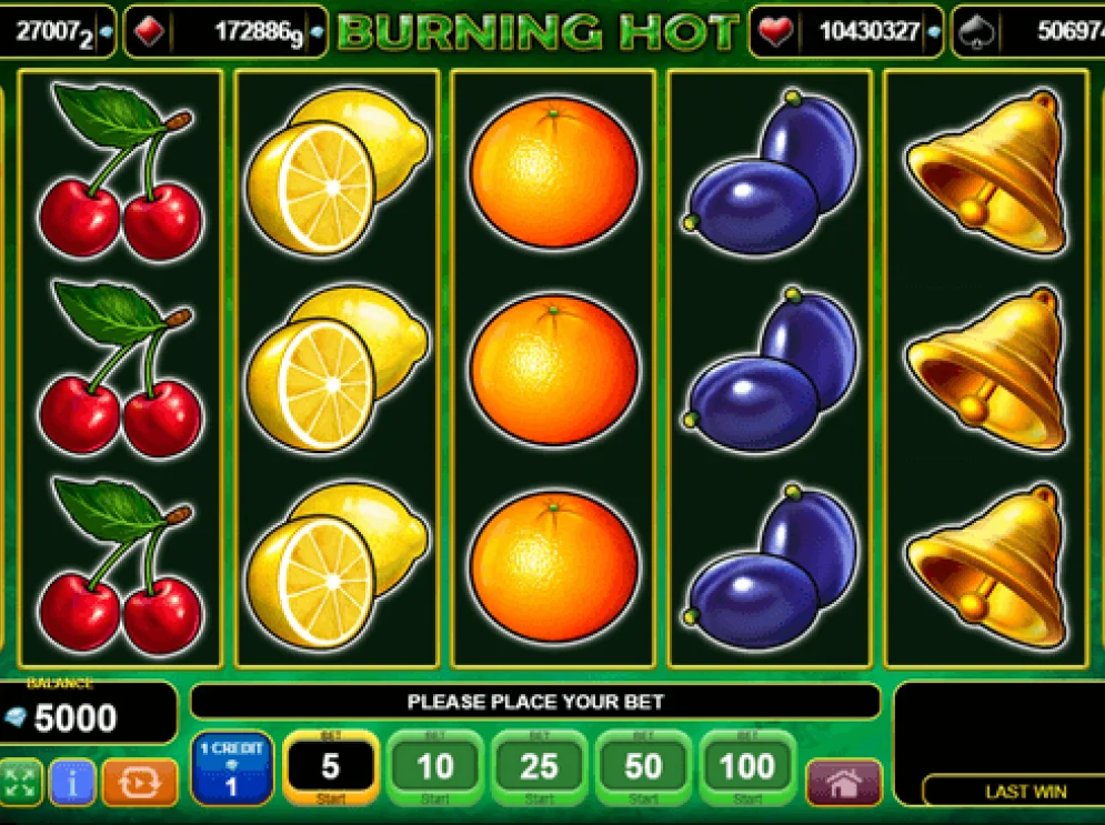 Burning Hot slot by Amusnet